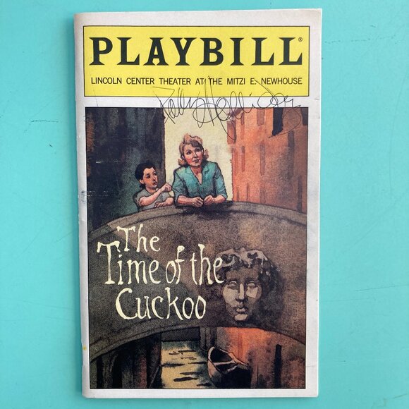 POLLY HOLLIDAY (Only) Signed Playbill The Time of the Cuckoo Debra Monk Jan 2000 - Picture 1 of 5